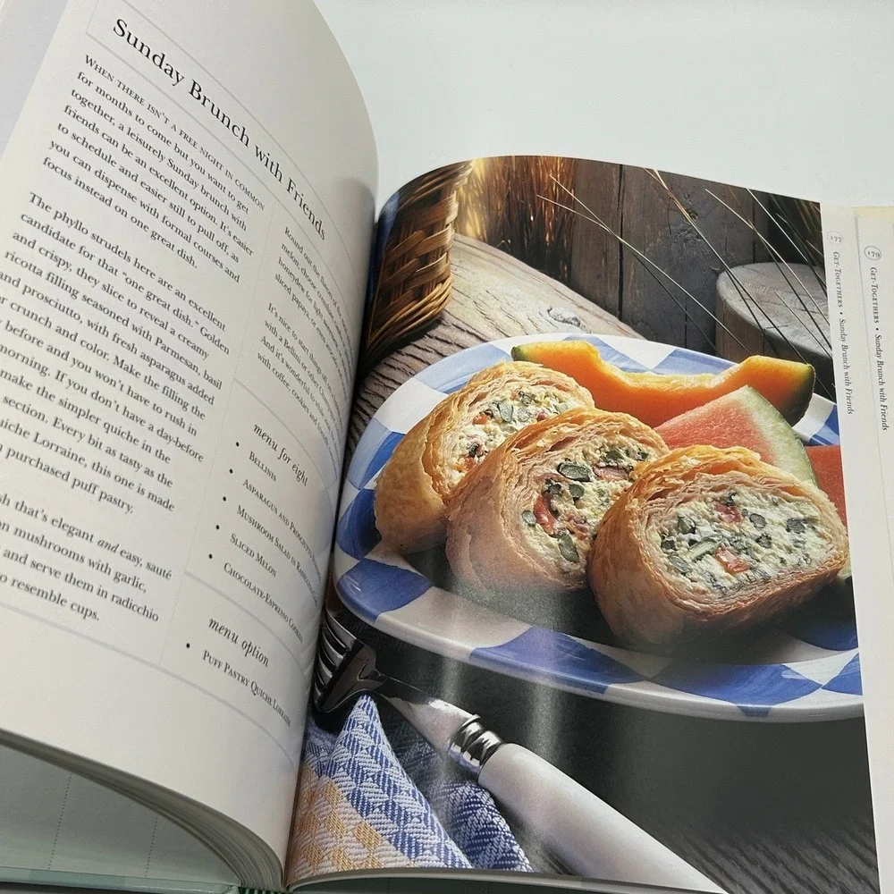 Bon Appetit Weekend Entertaining Cookbook Recipes Party Hardcover Illustrated 98